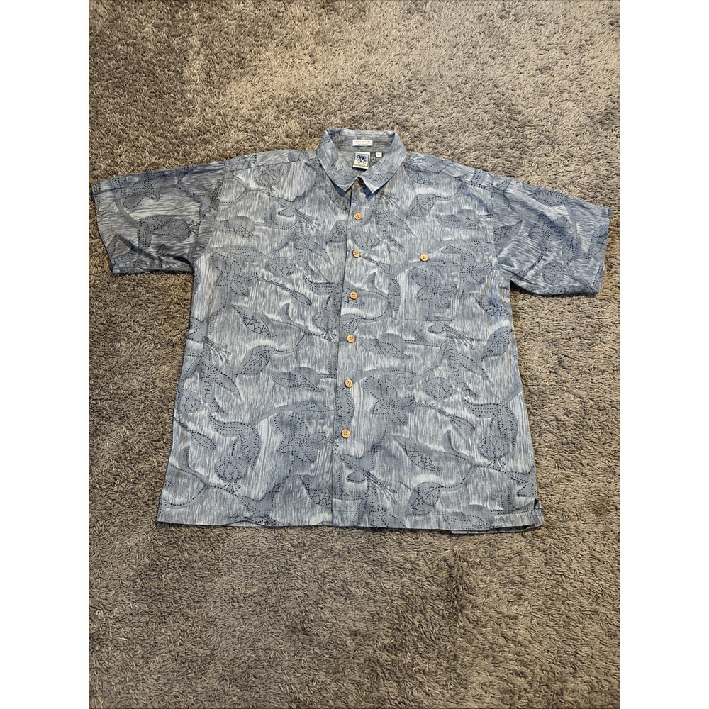 Vtg Gotcha Sport Shirt Mens XL Wooden Buttons 80s 90s Surf Skate Streetwear‎